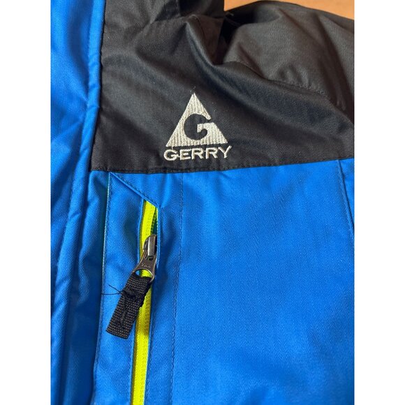Gerry Boys Hooded Ski Jacket With Two-Tone Design & Zipper Pockets7/8 size - Picture 3 of 10